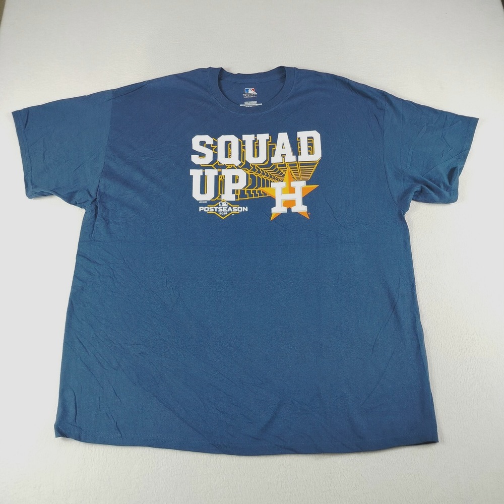 Genuine Merchandise T Shirt Mens Size 2XL Blue MLB Squad Up Post Season‎ 2019